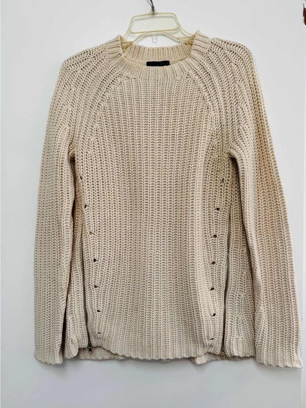 AQUA Crewneck Knit Sweater - Cream
Sz S